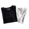 Load image into Gallery viewer, JET BLACK & VINTAGE WHITE 2-PACK CREW SLUB TEES