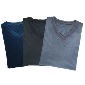 T-shirt packs in 3 – navy, charcoal and silver