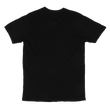 Load image into Gallery viewer, Jet black v neck t shirt back side view
