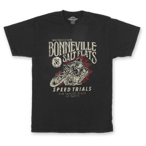 Bonneville Salt Flats black graphic t shirt