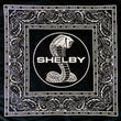 Load image into Gallery viewer, Black Shelby Cobra bandana with white paisley – full view