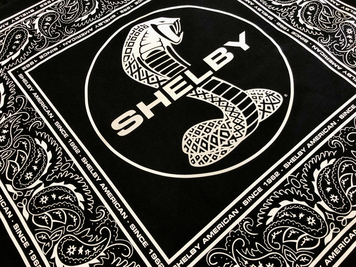 Black Shelby Cobra Bandana | Shelby Apparel | Wicked Quick