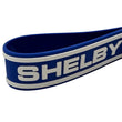 Load image into Gallery viewer, Blue and white Shelby Cobra lanyard close up