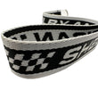 Load image into Gallery viewer, Side view of Shelby Cobra lanyard for keys in black and white