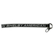 Load image into Gallery viewer, Full view of Shelby Cobra lanyard for keys in black and white