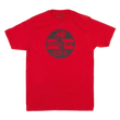 Load image into Gallery viewer, Red graphic tee with the Shelby Cobra logo in black