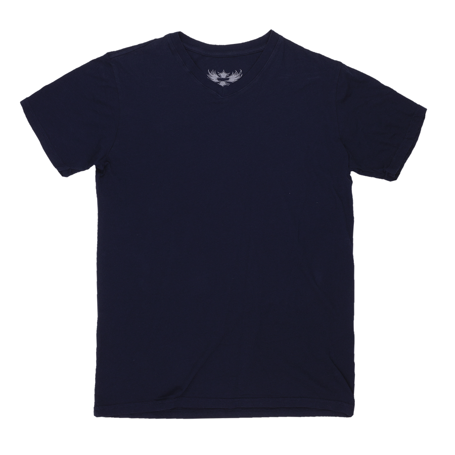 JET NAVY V-NECK TEE