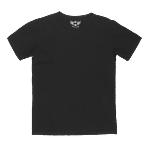 JET BLACK CREW SLUB TEE