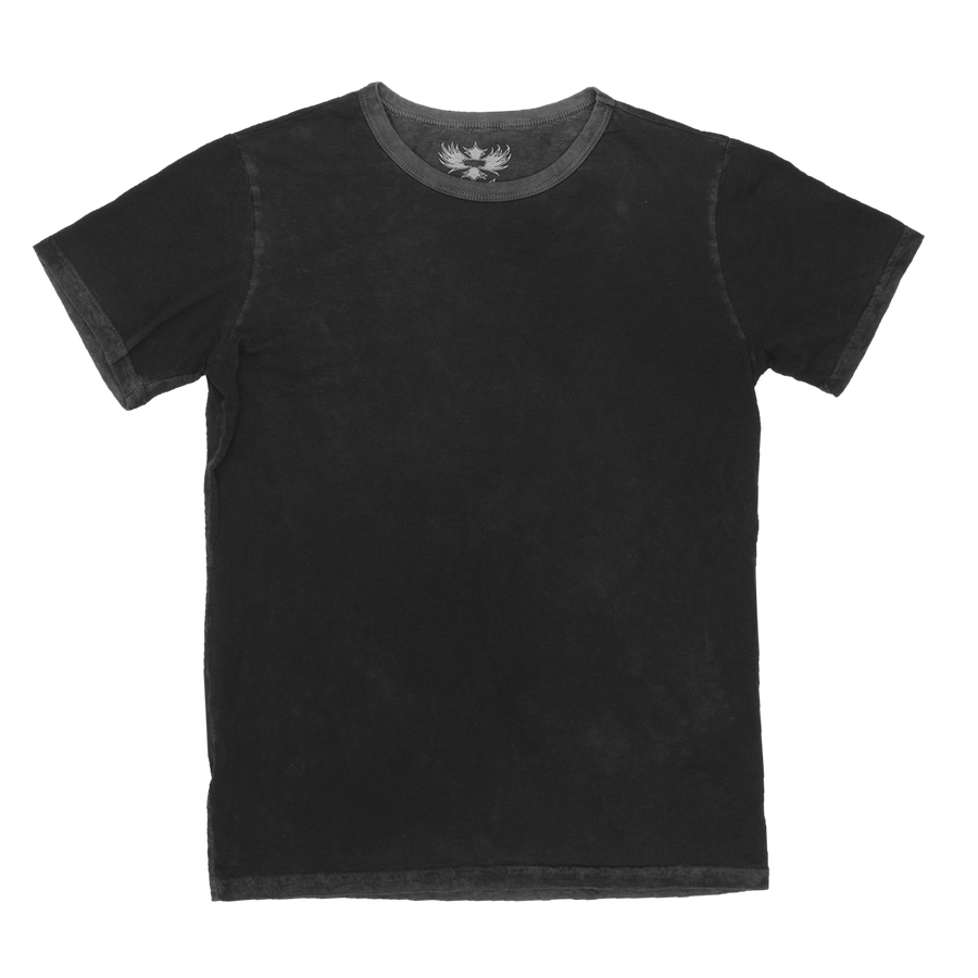 VINTAGE BLACK CREW SLUB TEE