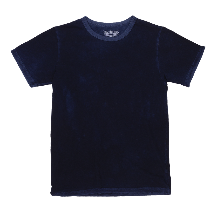 VINTAGE NAVY CREW SLUB TEE