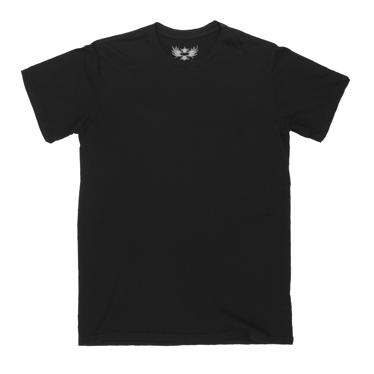 Jet Black Crew Neck T-Shirt | Plain Shirts For Men | Wicked Quick