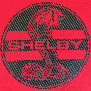 Shelby Carbon Fiber Pattern Tee Sizes: S & M Only