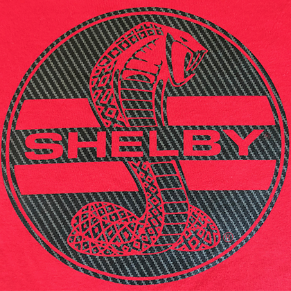 Shelby Carbon Fiber Pattern Tee Sizes: S & M Only