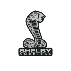 SHELBY AMERICAN DIE CUT CARBON FIBER PATTERN VINYL STICKER