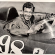 Load image into Gallery viewer, ORIGINAL CARROLL SHELBY HAND SIGNED POSTER OF CARROLL IN #98 FERRARI
