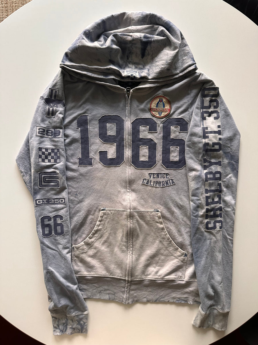 SHELBY COBRA FRENCH TERRY HOODIE Slate Blue, size L only