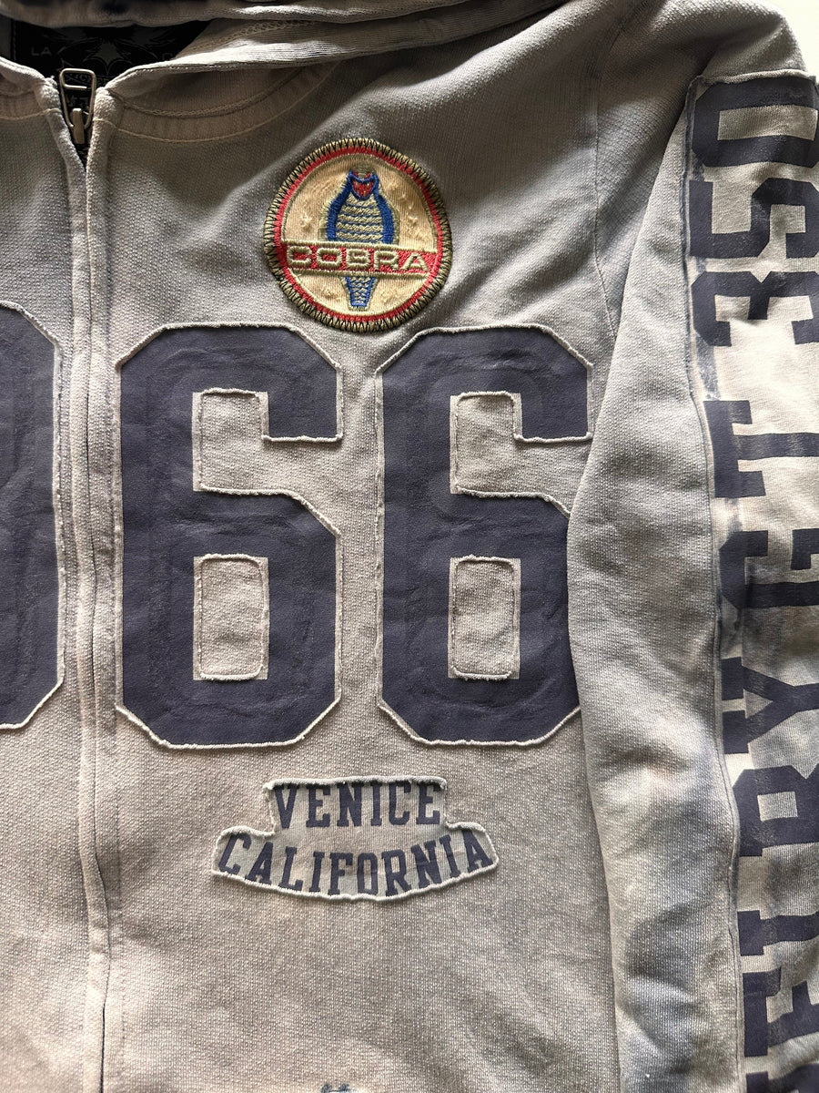 SHELBY COBRA FRENCH TERRY HOODIE Slate Blue, size L only