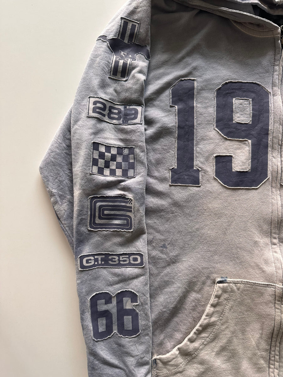 SHELBY COBRA FRENCH TERRY HOODIE Slate Blue, size L only