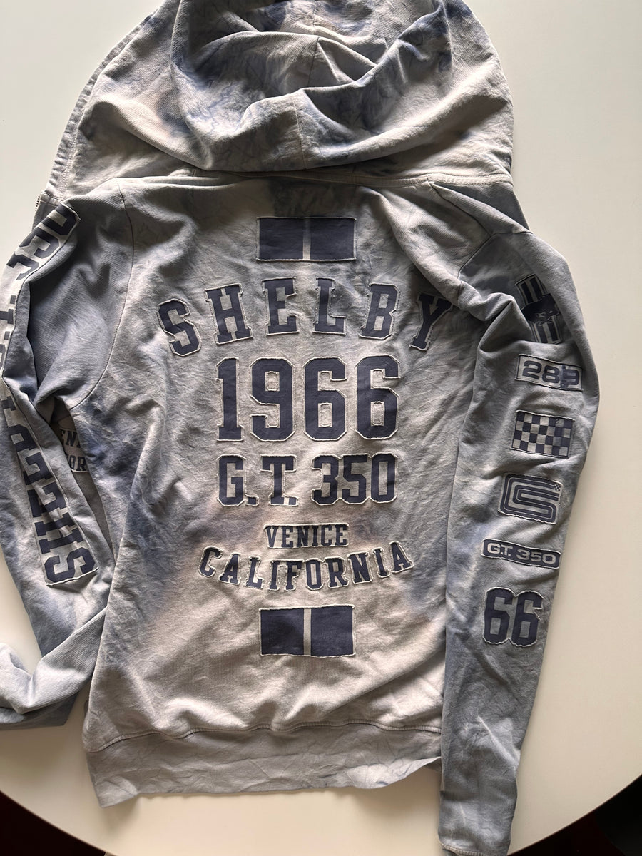 SHELBY COBRA FRENCH TERRY HOODIE Slate Blue, size L only