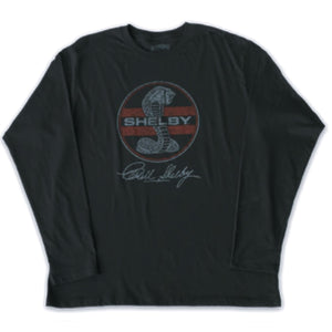 Shelby Logo Stripes Longsleeve Tee-Black  Size M Only