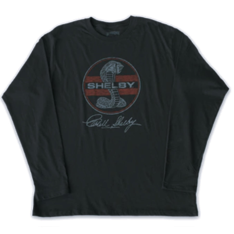 Shelby Logo Stripes Longsleeve Tee-Black  Size M Only