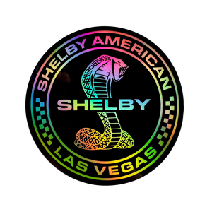 SHELBY AMERICAN LAS VEGAS HOLOGRAPHIC VINYL STICKER