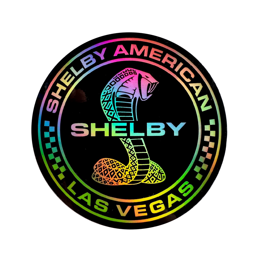 SHELBY AMERICAN LAS VEGAS HOLOGRAPHIC VINYL STICKER