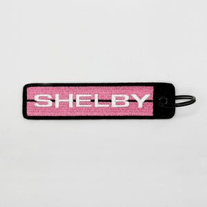 SHELBY EMBROIDERED KEY CHAIN OR LUGGAGE TAG