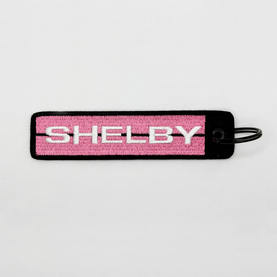 SHELBY EMBROIDERED KEY CHAIN OR LUGGAGE TAG