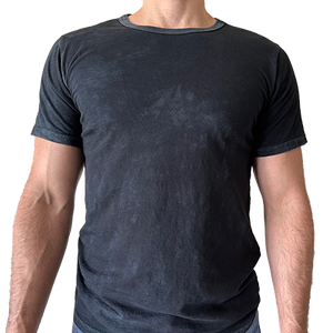 VINTAGE BLACK CREW SLUB TEE