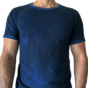 VINTAGE NAVY CREW SLUB TEE