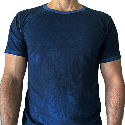 VINTAGE NAVY CREW SLUB TEE