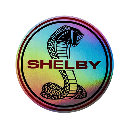 SHELBY HOLOGRAPHIC VINYL STICKER