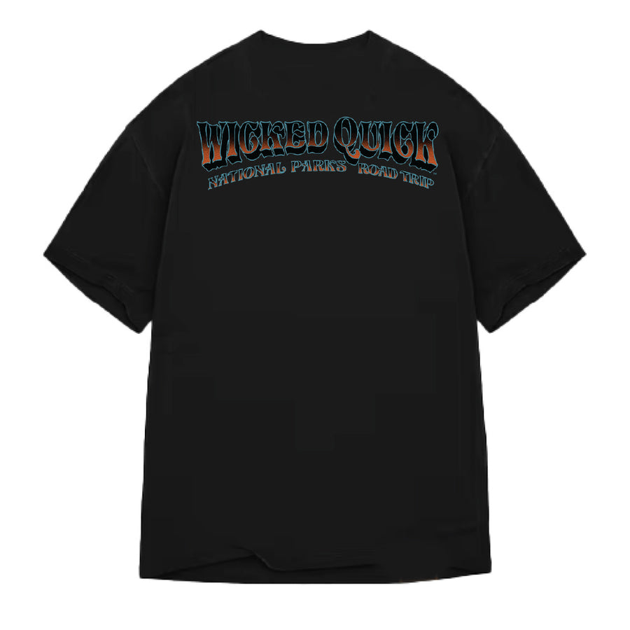 NATIONAL PARK SIGNATURE BLACK OVERSIZED TEE