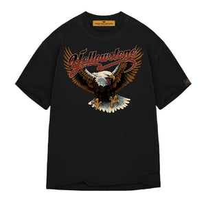 YELLOWSTONE NATIONAL PARK BLACK OVERSIZED TEE