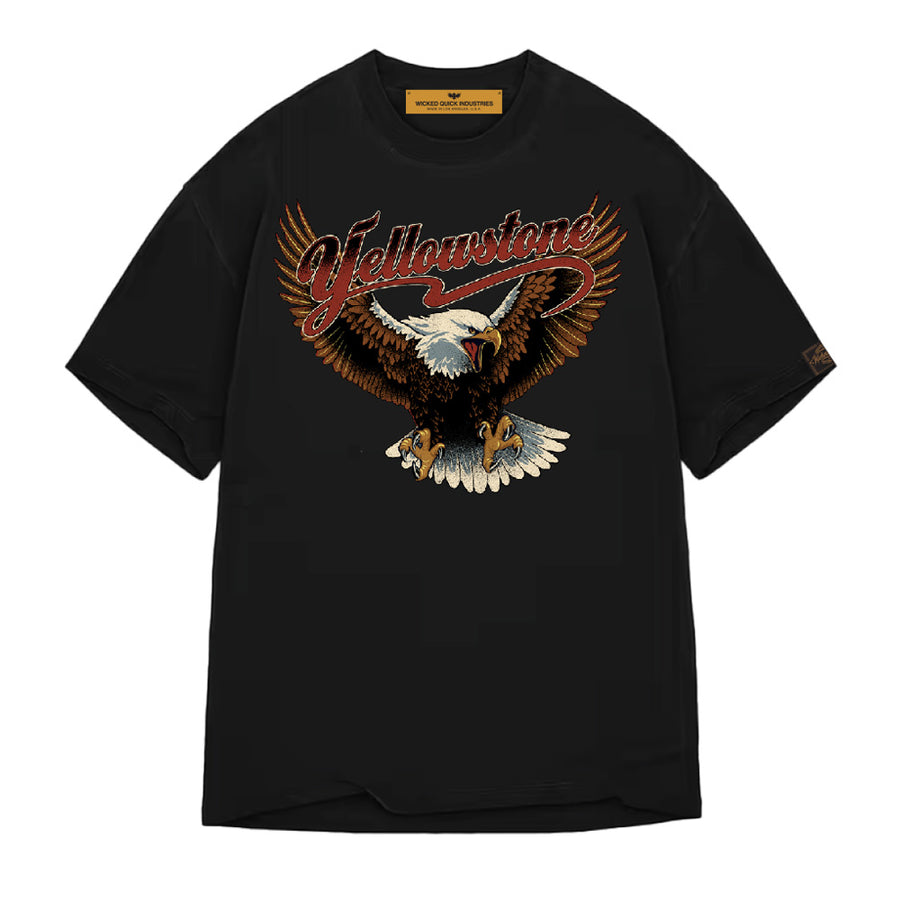 YELLOWSTONE NATIONAL PARK BLACK OVERSIZED TEE