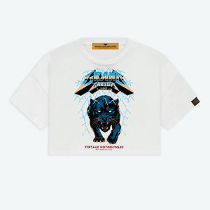 GRAND CANYON CROPPED JERSEY TEE-WHITE