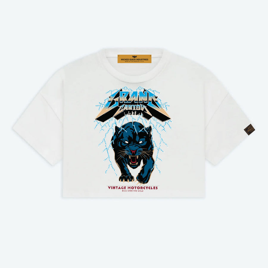 GRAND CANYON CROPPED JERSEY TEE-WHITE