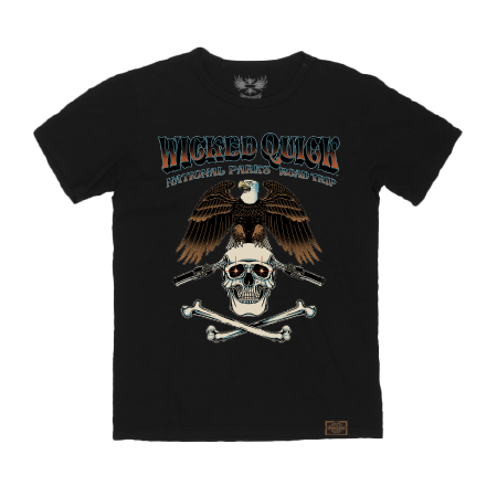 NAT'L PARKS SIGNATURE- WOMEN'S VINTAGE SLUB TEE-BLACK