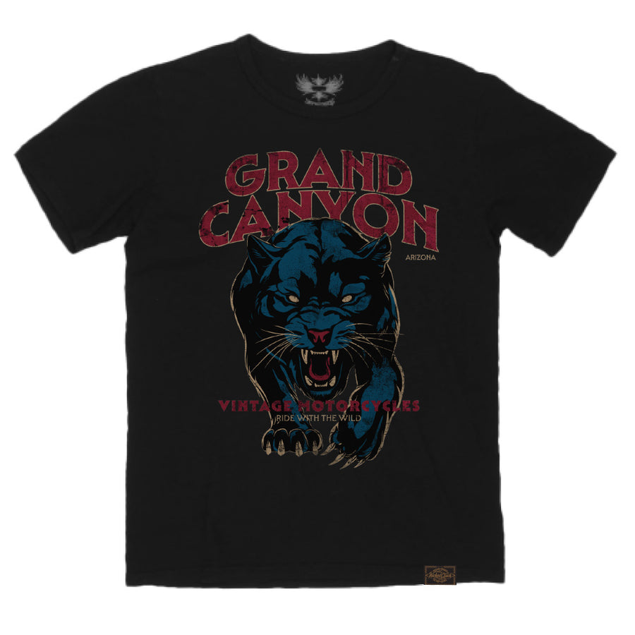GRAND CANYON ARIZONA MEN'S VINTAGE SLUB TEE-BLACK