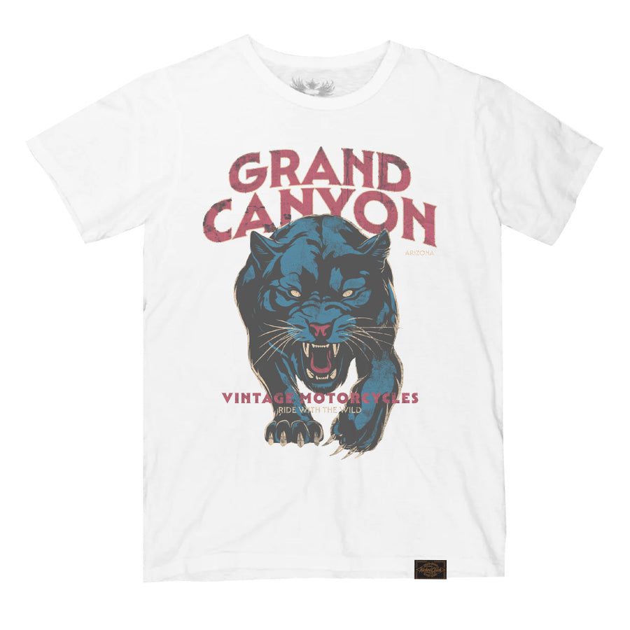 GRAND CANYON ARIZONA MEN'S VINTAGE SLUB TEE-WHITE
