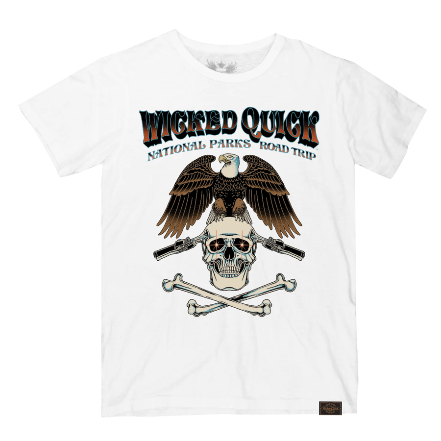 NATIONAL PARK SIGNATURE MEN'S VINTAGE SLUB TEE-WHITE