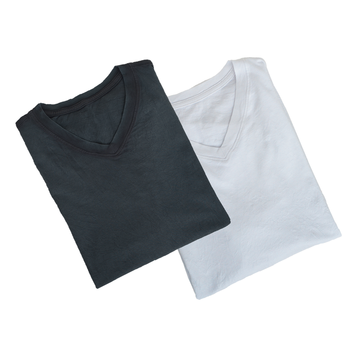T-shirt packs in 2 - white and charcoal