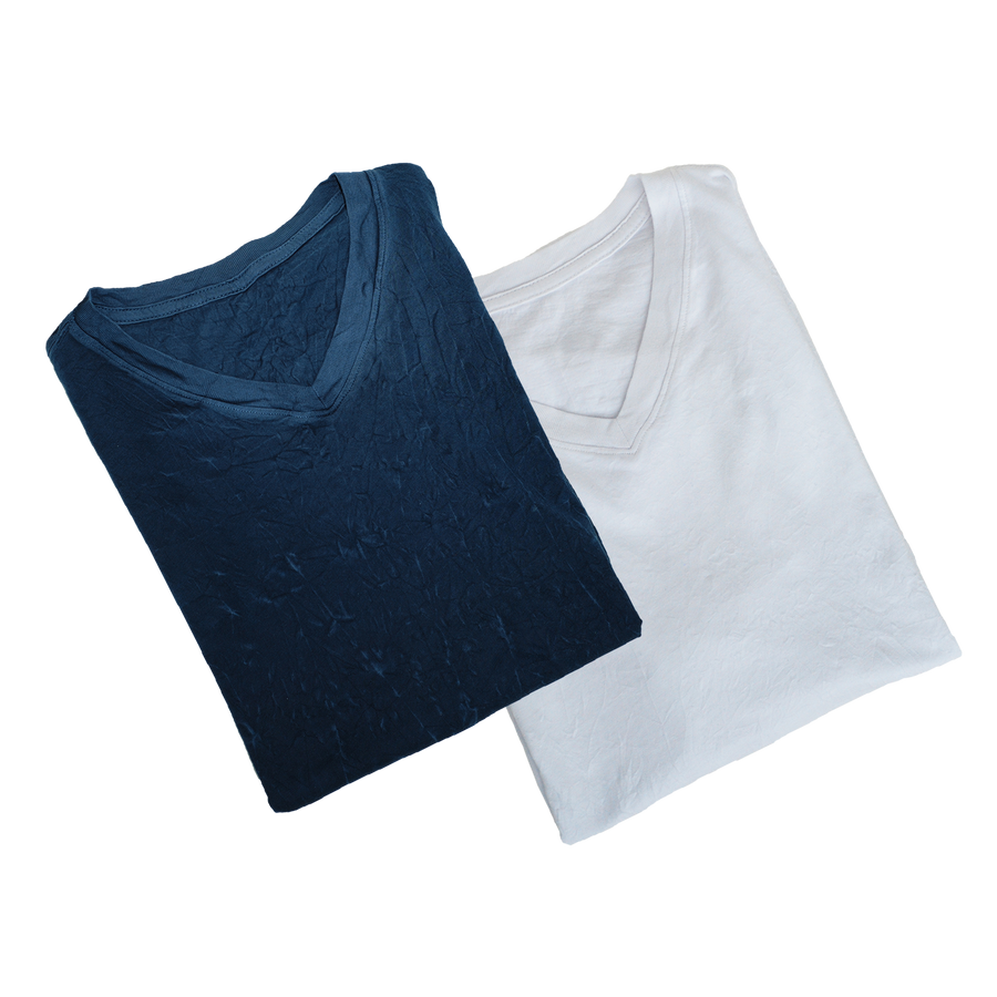 Mens t shirt pack – 2 navy and white shirts