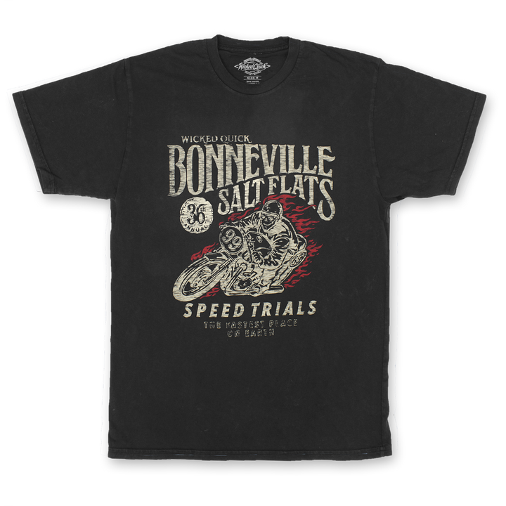 Bonneville Salt Flats black graphic t shirt