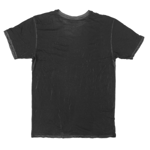 Charcoal crew neck t shirt back side view
