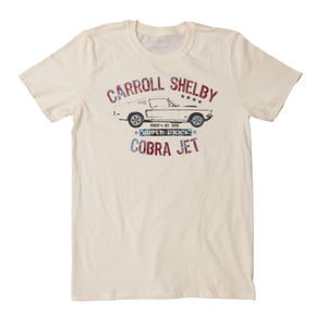 Shelby Cobra Jet men's graphic tees in white