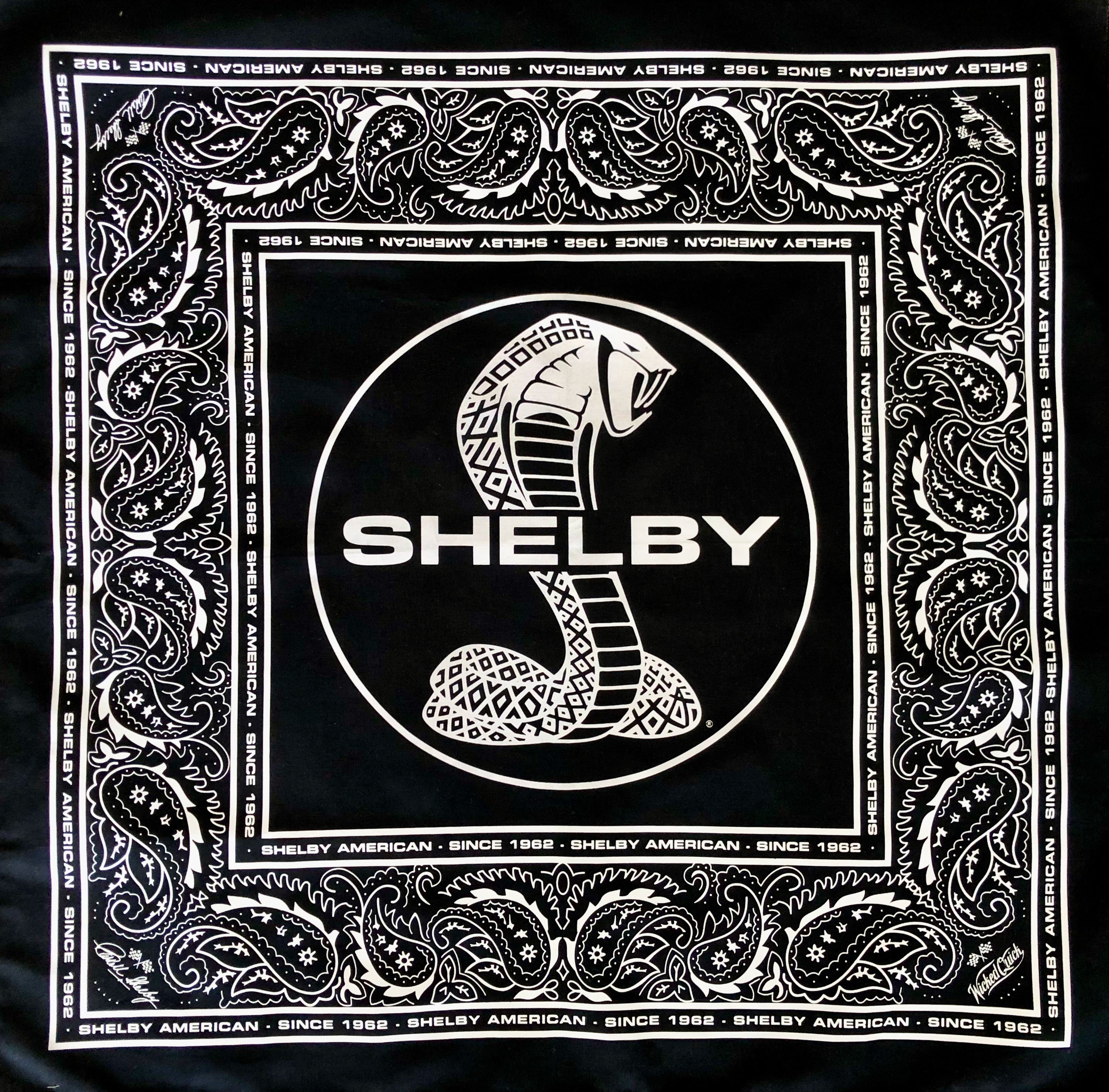Black Shelby Cobra Bandana | Shelby Apparel | Wicked Quick