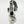 Load image into Gallery viewer, Top view of Shelby Cobra lanyard for keys in black and white
