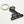 Load image into Gallery viewer, Front view of Shelby cobra keychain in black and white
